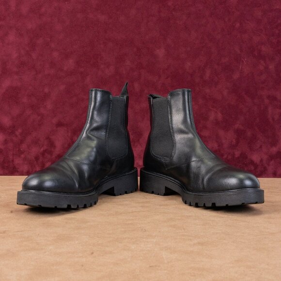 Vagabond Women Kenova Black Leather Lug Sole Chelsea Ankle Boots Sz 10 - Picture 2 of 8